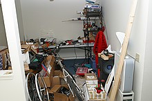 dining room, after I finished the bike re-build