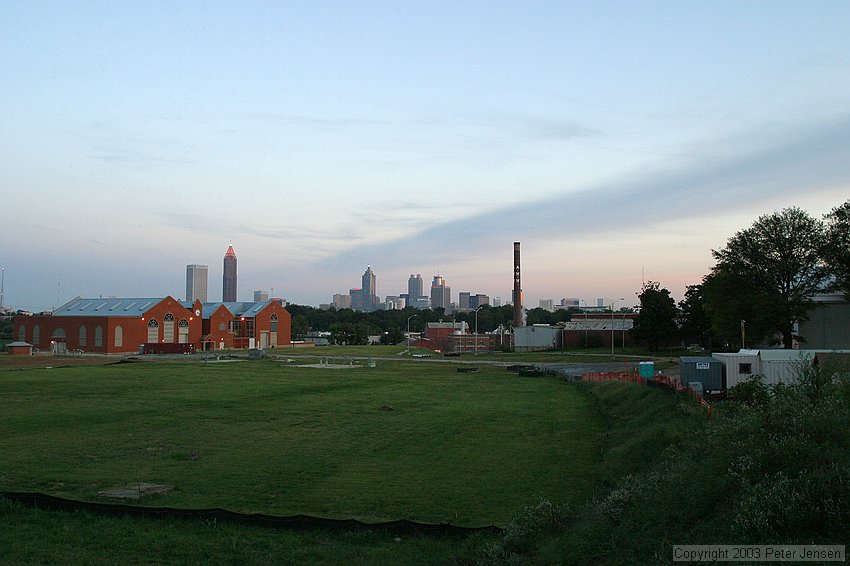 Howell Mill water works -- looking toward town