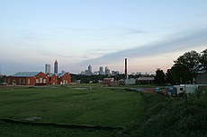 Howell Mill water works -- looking toward town