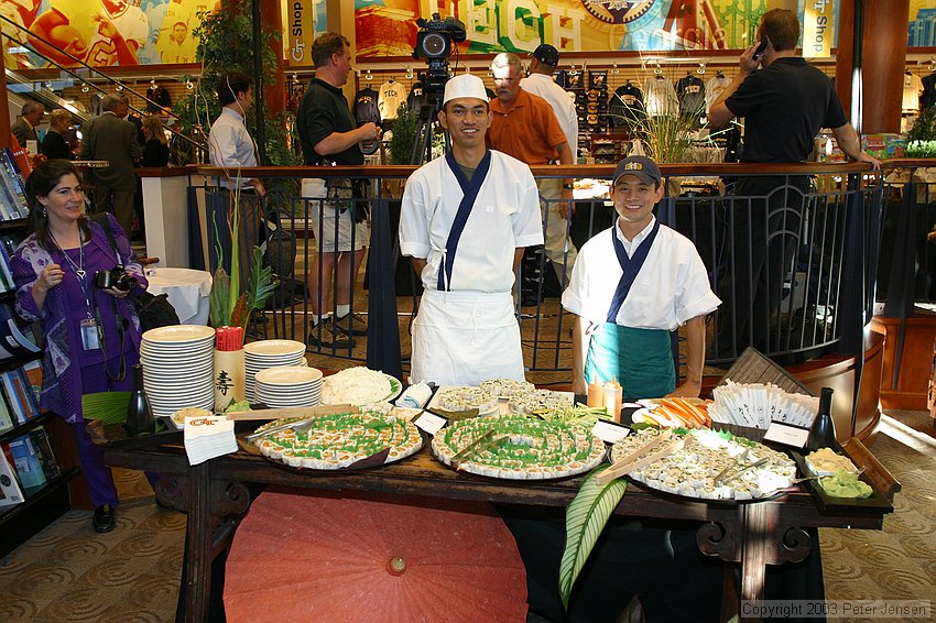 nice sushi arrangement (same folks that do the student center stuff, FWIW)