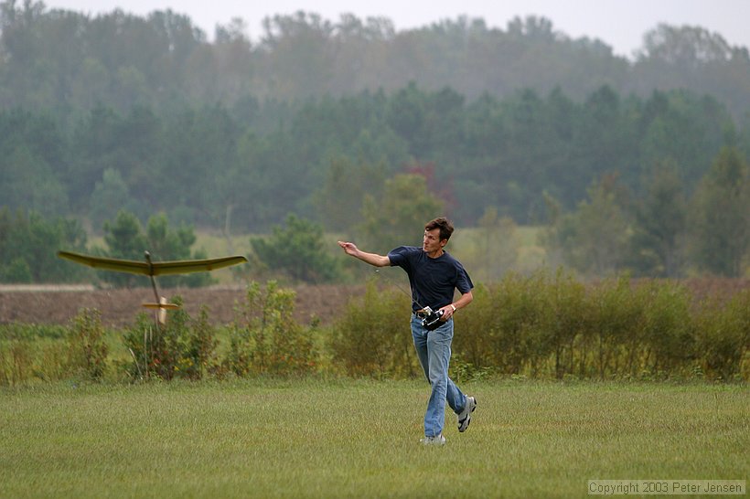 a launch (model is probably a TabooXL).  Not sure whether the apparent rudder deflection is a function of the relative motion / shutter speed or actual control surface deflection.