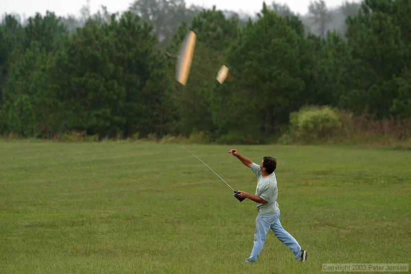 again, not sure whether the apparent tail flex is a function of moving shutter curtain (1/250 second) or actual flex.  Given the model, boom type, and shutter speed I suspect it's just an artifact of the photography