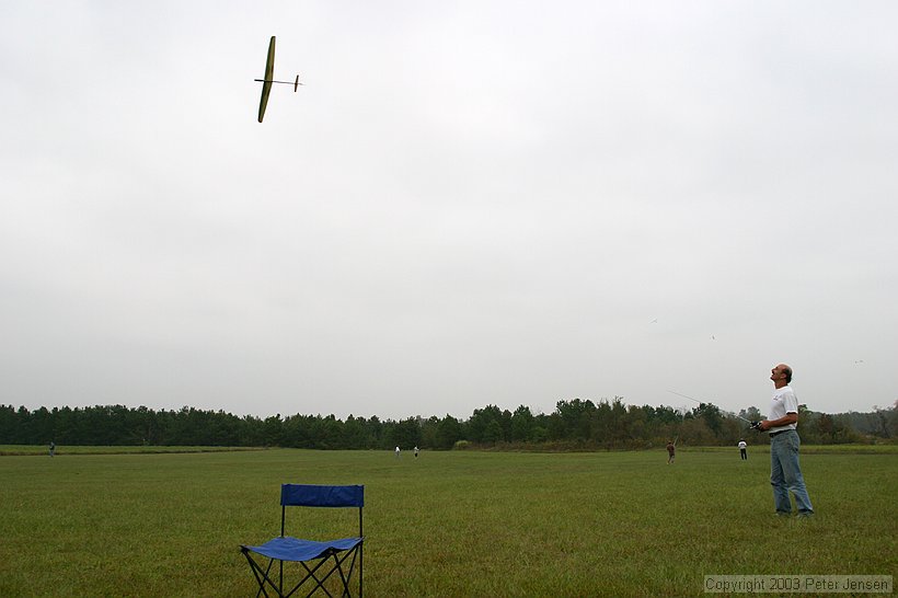 Rick flying the handlaunch F3B course