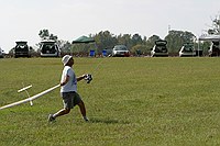 the shutter speed (1/640 second) is high enough here that I suspect I caught a real image of boom flex, although those more familiar with the relative velocities involved are welcome to comment.