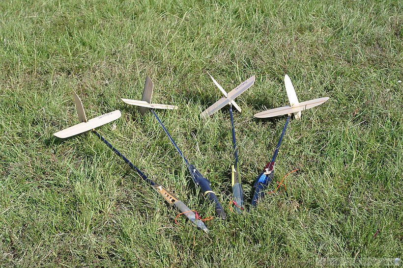 assortment of planes going into Buddy's van