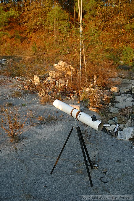 the old ugly telescope we found