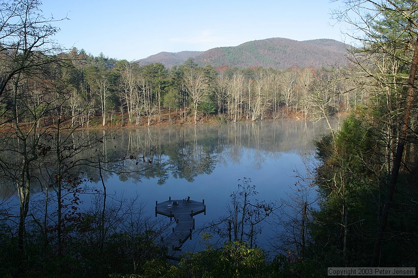 lake with dock