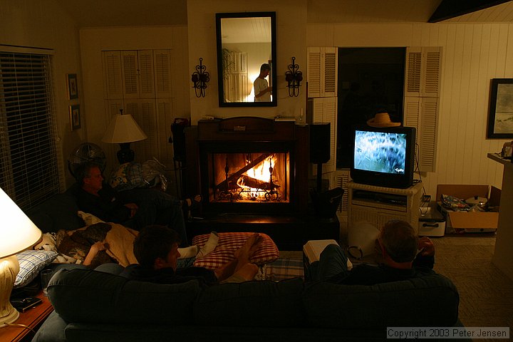 fireplace scene