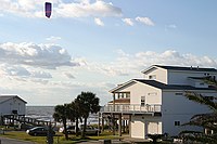 kitecarter transitioning the beach in front of the house