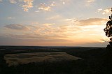 sunset as viewed from a great sloping spot at Dinosaur Valley State Park