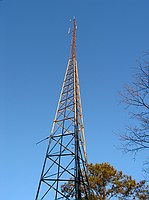 the link tower, focused low