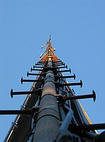 a view up the ladder-like side