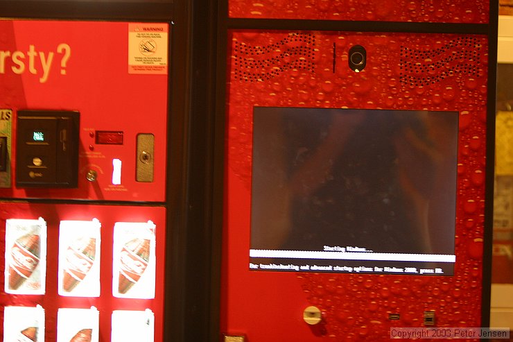 it's always nice to see a coke machine running win2k