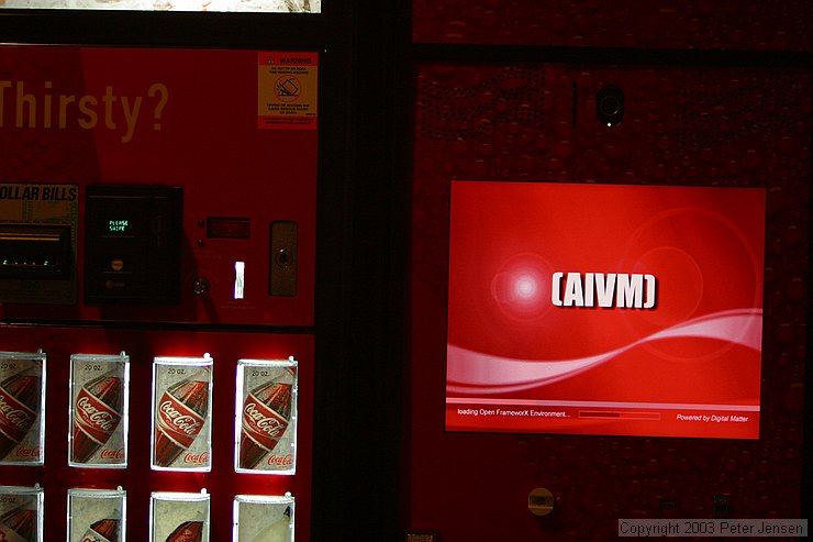 it's always nice to see a coke machine running win2k