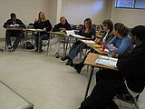 L-R: Tarik Small, Brooke Gladden, Holly Gindlesperger, Whitney Vail, Paddy Kennington, Sarah Edwards, Allen Linton