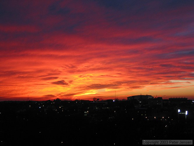 a nice sunset; all pictures taken from the 5th floor of Tech Square Research Building (TSRB)
