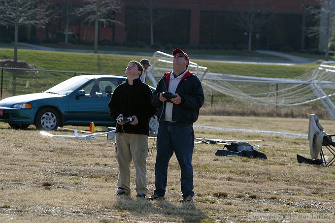 Danny and AJ flying the club trainer