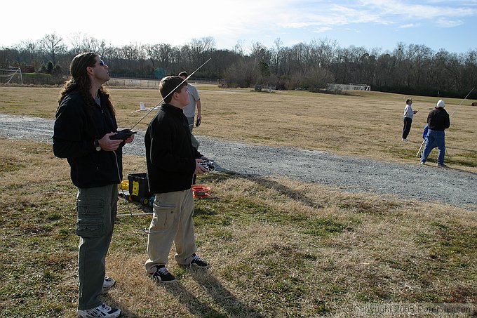 Paul and Danny flying the club trainer