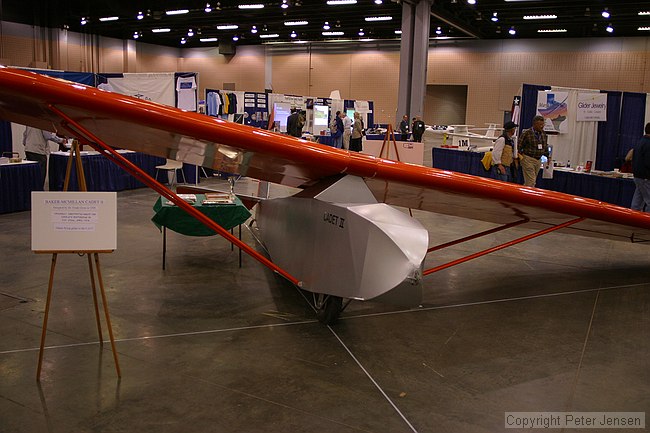 Baker-McMillan Cadet II - circa 1930, restored 1994.  Perhaps the oldest sailplane in the US.
