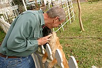 Paul playing with Olive Noel