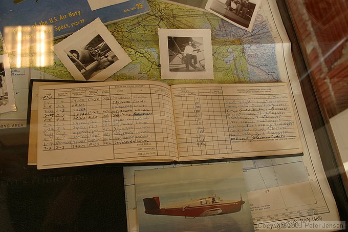pilots log from the first 9.5 hours of SEL training in J-3 cubs and an Aeronca, 1953.