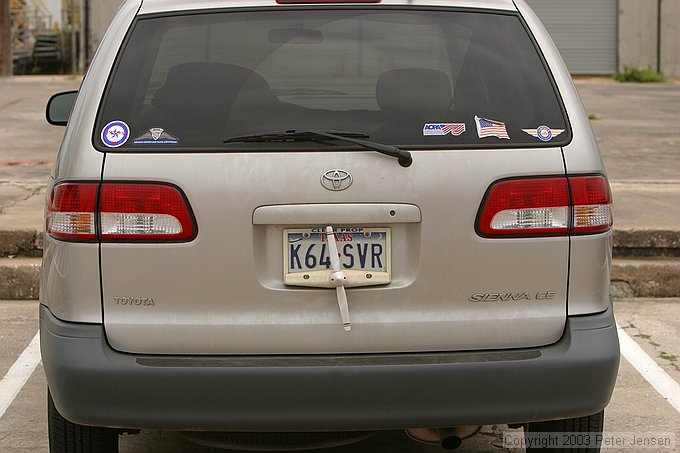 cool propeller license plate
