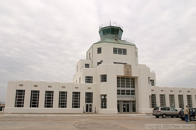 old Houston Hobby airport terminal building, under restoration