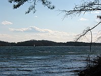 Lake Lanier (note the whitecaps)