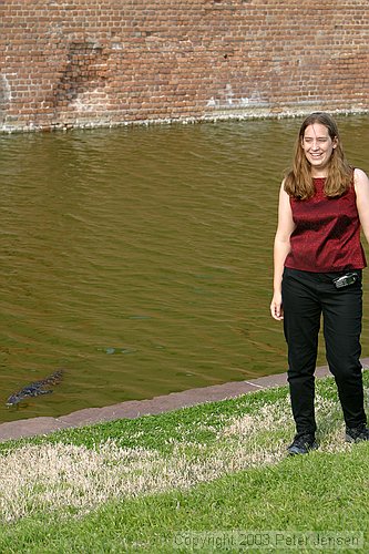 Ashley and gator