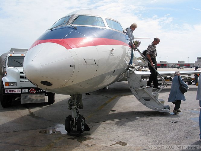 deplaning at Hartsfield