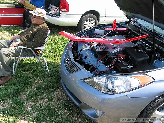 charging on the car