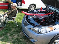 charging on the car