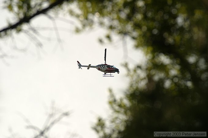 news helicopter that felt it necessary to stay up for hours