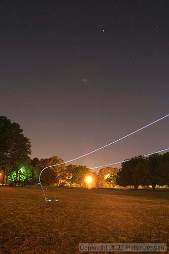 Charles and his Xterminator DLG with three LEDs on it.