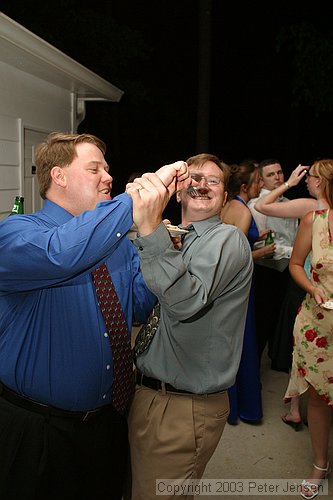 Eric getting Chris with a fork