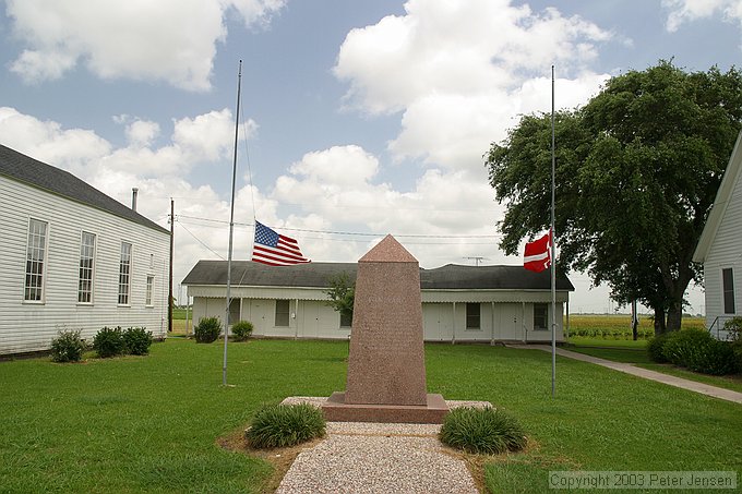 flags at half staff for President Reagan