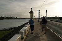 walking toward Old Town in San Juan