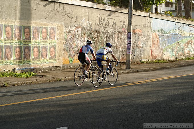 nice bikes riding out on the loop toward Old San Juan