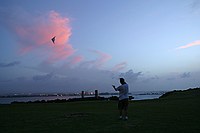 stunt kite over El Morro