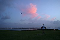 stunt kite over El Morro