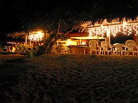 dinner at the Anegada Reef Hotel