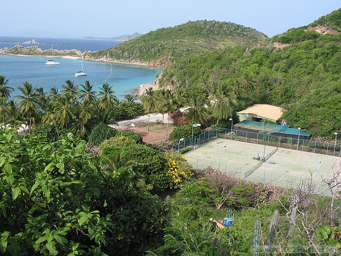 tennis facilities on Peter Island