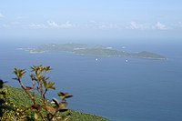 Peter Island from Sage Mountain; sahara dust adds a little haze