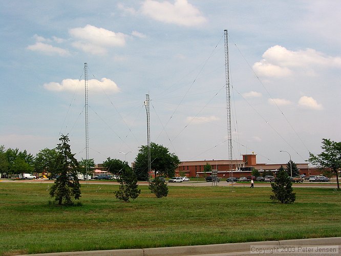 bottom-mounted rotators on Denver Federal complex FEMA-looking log periodic antennae