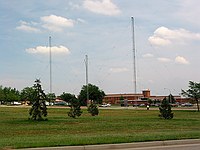 bottom-mounted rotators on Denver Federal complex FEMA-looking log periodic antennae