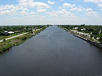 view down a canal
