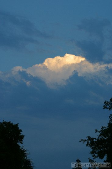 storm clouds off to the east