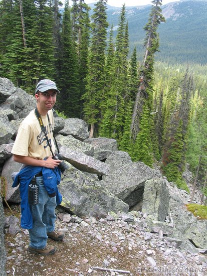 Bill on the way up to Whistling Pass