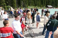 tourist viewpoint at Lake Louise is crazy, but 20 minutes away things thin out nicely