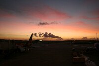 condensation from the cooling towers at OUC's Curtis Stanton power plant, a few miles to the NE